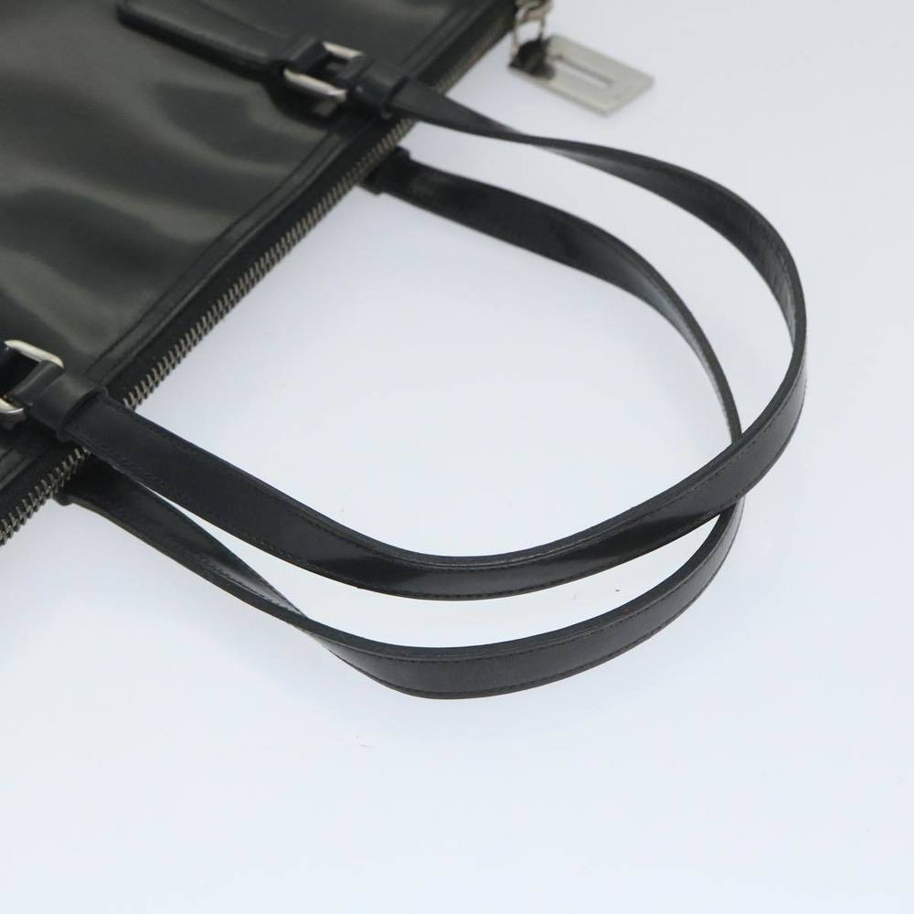 PRADA Hand Bag Leather Black Auth fm2852 - Picture 7 of 16